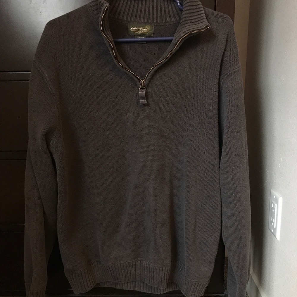 Grey Half Zip Sweater